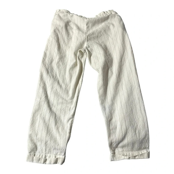 Urban Outfitters women's size medium cream colored pants with brown pin stripe - Picture 2 of 4